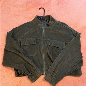 Aerie Olive Corduroy Jacket